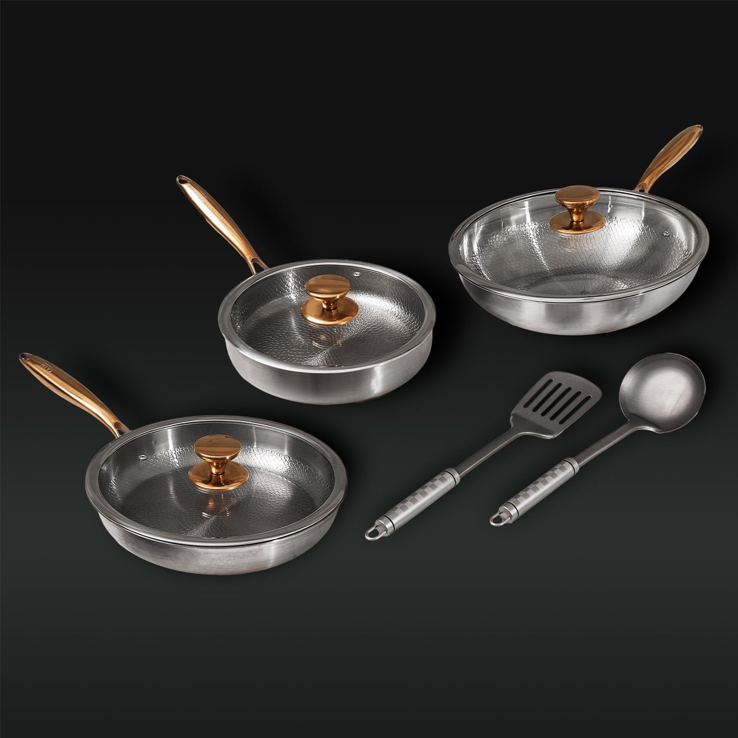Signature-panna i ren titan – Komplett set (8 delar)
