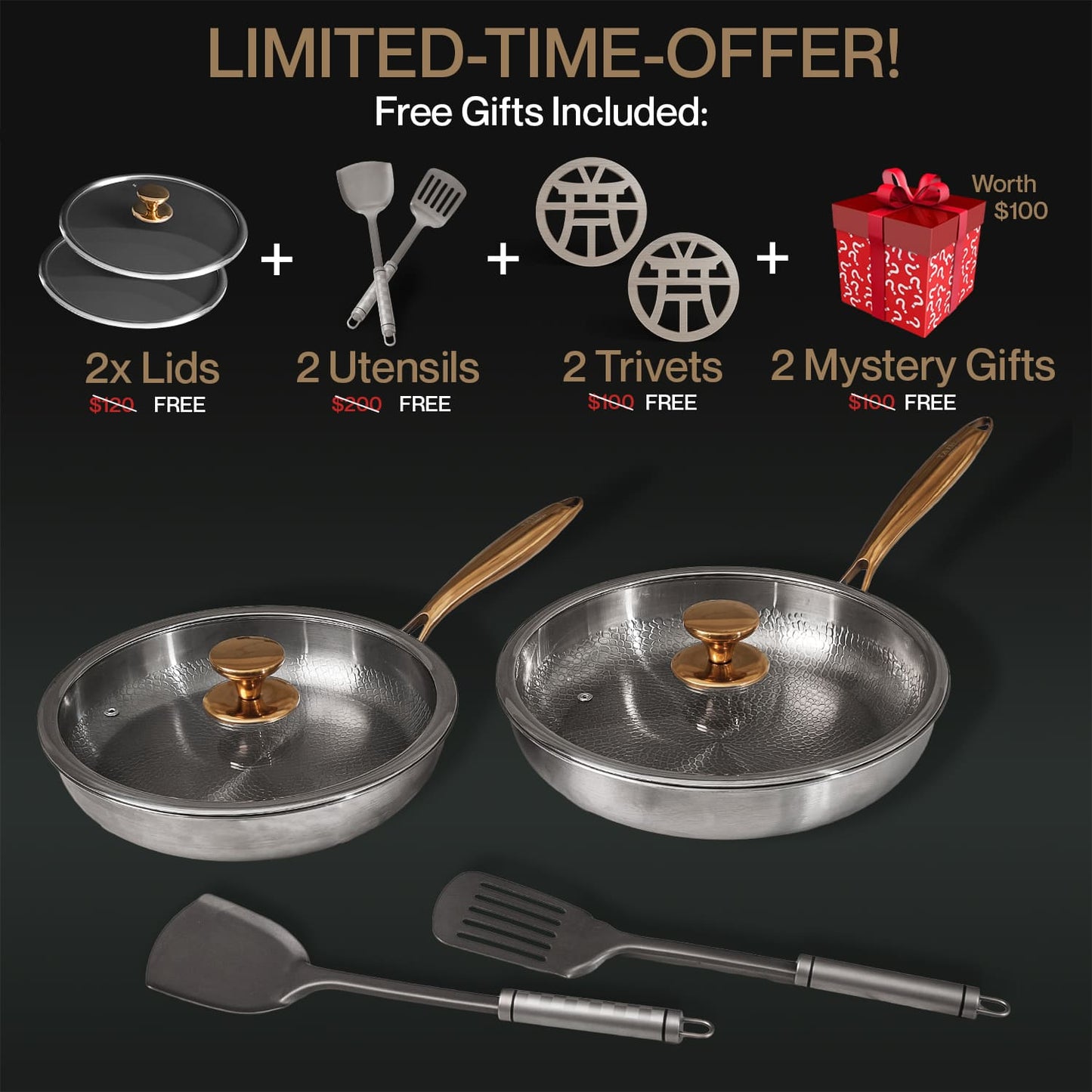 VÅRREA EXKLUSIVT | Ren Titan Vardagspanna Duo-Set (10 Delar)