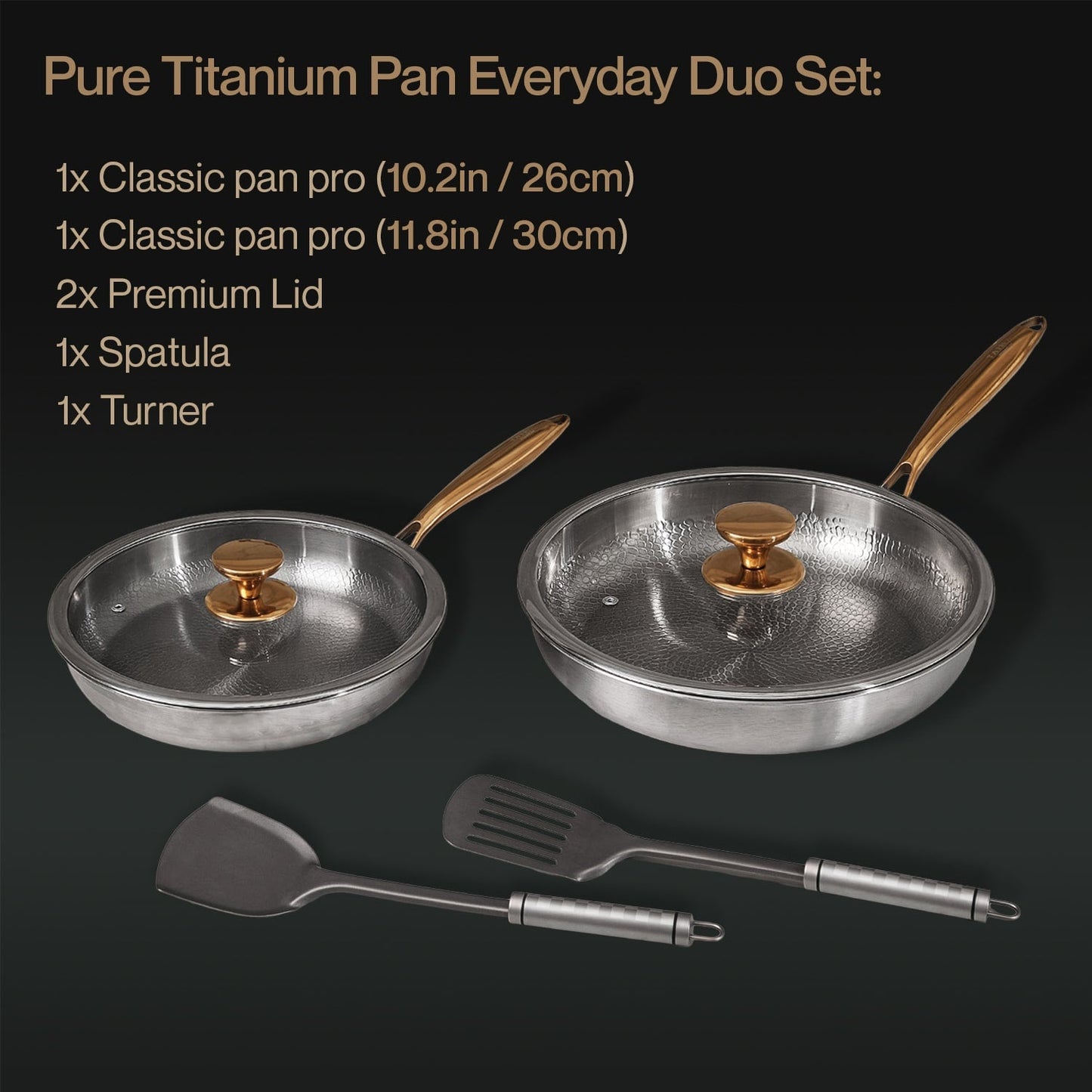 VÅRREA EXKLUSIVT | Ren Titan Vardagspanna Duo-Set (10 Delar)