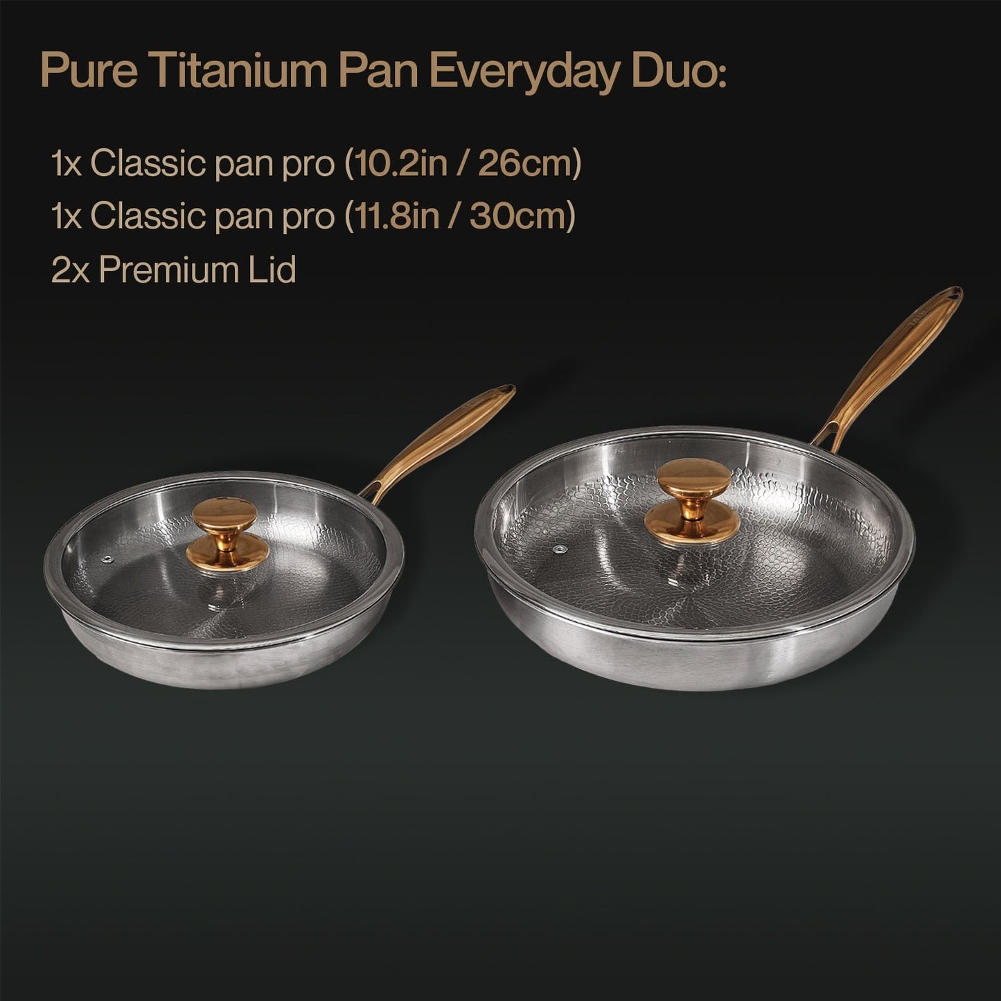 Vardagsduo i ren titan (4 delar)