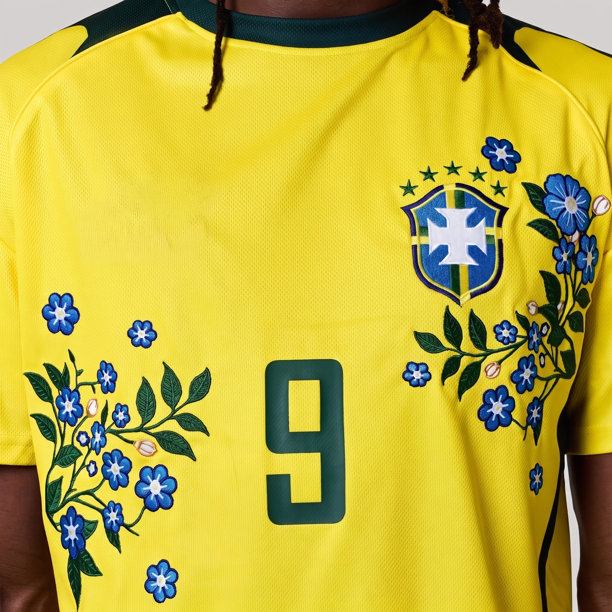 BRAZIL EMBROIDERED JERSEY