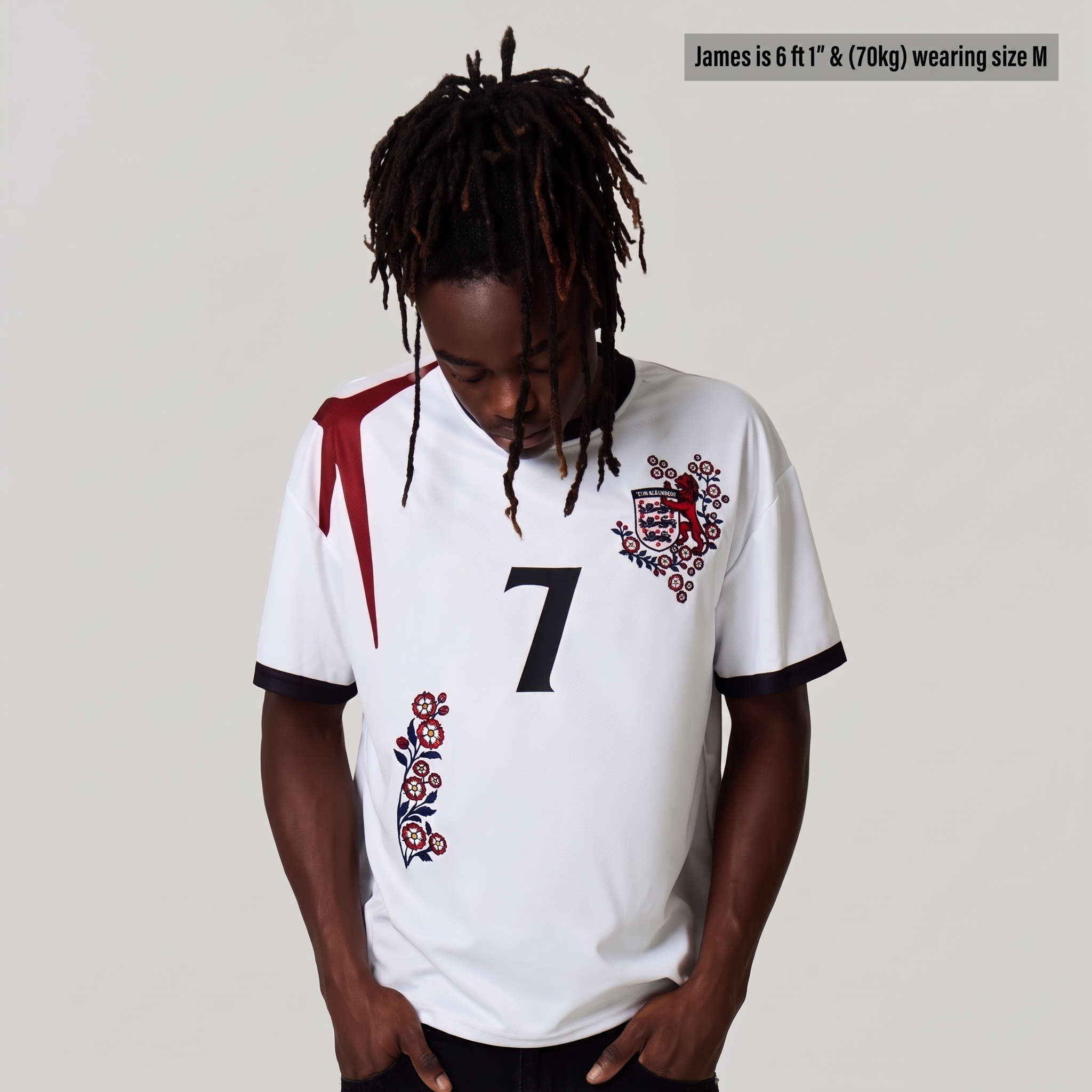 ENGLAND EMBROIDERED JERSEY