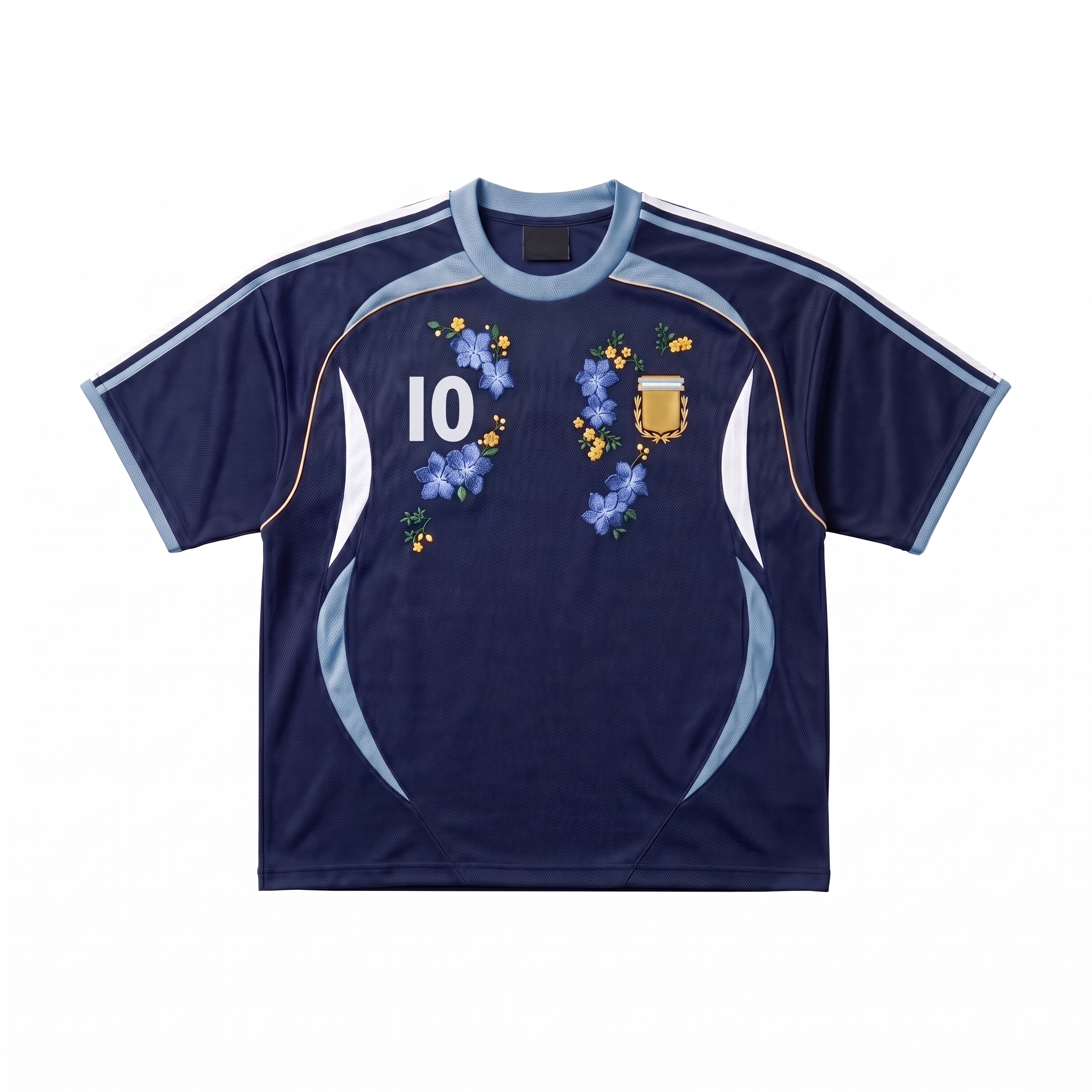 ARGENTINA EMBROIDERED JERSEY