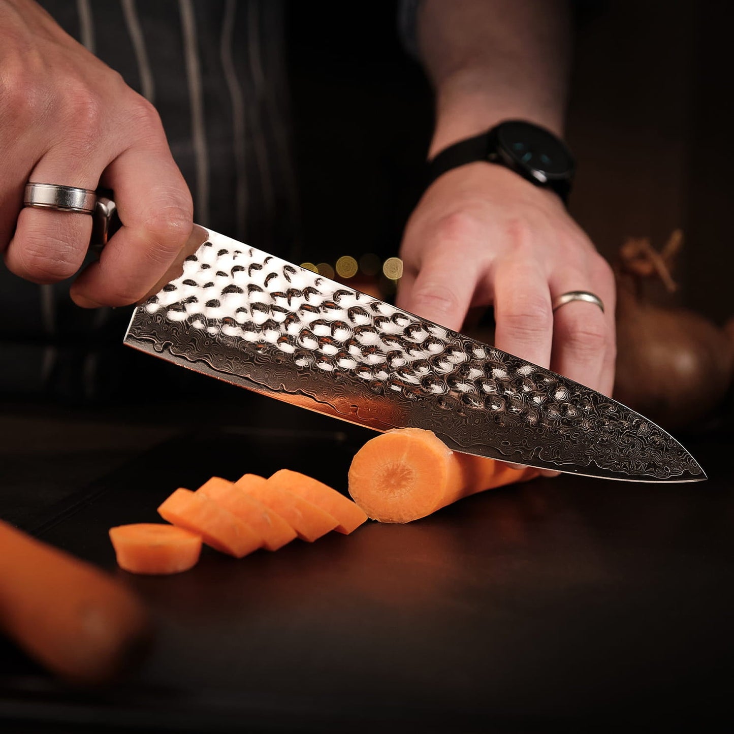 Taima® Raijin Kockkniv i Damaskusstål 8,5″