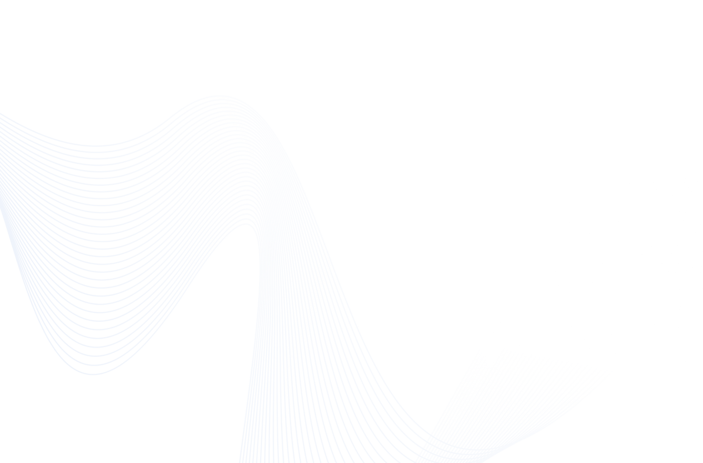 Abstract white wave lines on black background used as decorative design element